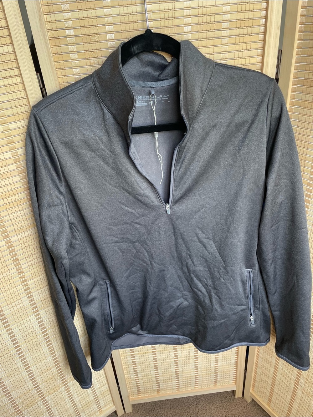 Nike Golf women’s XL Dark Gray Lightweight Quarter-Zip Jacket
